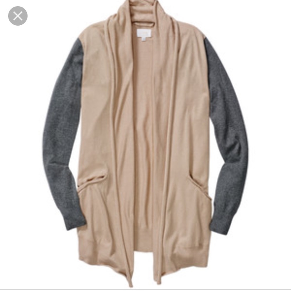 Aritzia Wilfred Flaubert Cardigan tan/grey